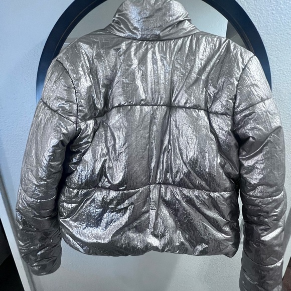 David Lerner Bomber jacket womens small metallic color EUC - Picture 6 of 7
